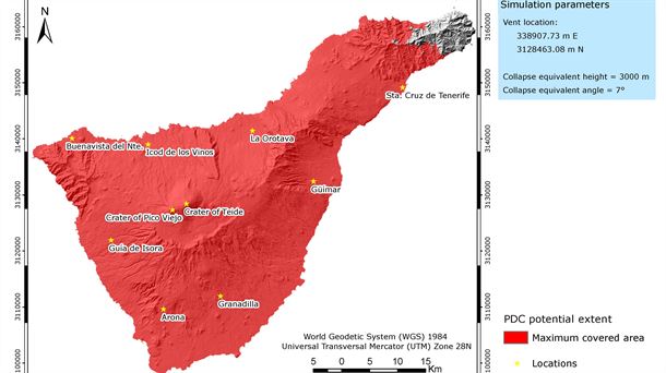 Un evento geológico como el ocurrido hace 180.000 años en Tenerife tendría efectos catastróficos