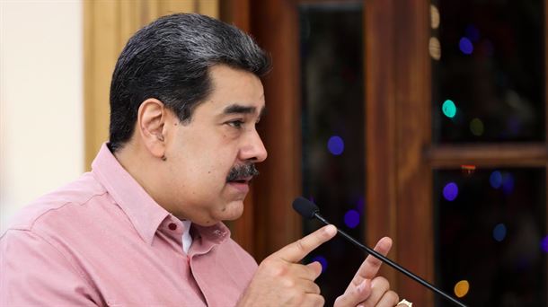 Nicolás Maduro en una transmisión de televisión este domingo 