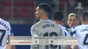 Eibar vs Malaga (2-2): SmartBank Ligako laburpena, golak eta jokaldirik onenak