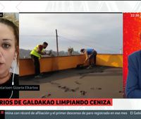 Ainhoa Crespo, voluntaria en La Palma: La ceniza pesa cuatro veces más que la nieve