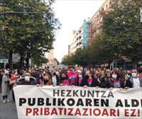 Euskal eskola publikoaren aldeko plataformak manifestazioa deitu du ekainaren 9rako EAEko hiru hiriburuetan