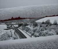 La nieve provoca numerosas incidencias en las carreteras de Navarra