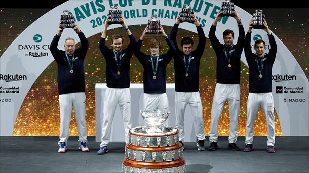 Rusia vencedora de Copa Davis 2021.