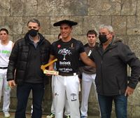 Iker Vicente se lleva la txapela del Campeonato navarro de Aizkolaris
