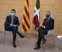 Iñigo Urkullu y Pere Aragonès mantienen una reunión bilateral en Girona