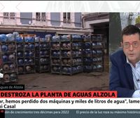 Patxi Casal, director de Aguas de Alzola: Hemos perdido dos máquinas y miles de litros de agua