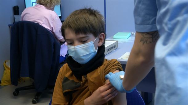 Vacunación a menores de 12 años. Imagen: EITB Media
