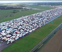 Se cumple un año de que miles de camioneros se quedaran atrapados en el Reino Unido por el bloqueo de Francia