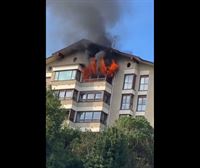 Incendio en una vivienda en Hondarribia tras arder la batería de un patinete eléctrico