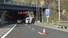 Muere un motorista en un accidente ocurrido en el túnel de Zorroaga de San Sebastián