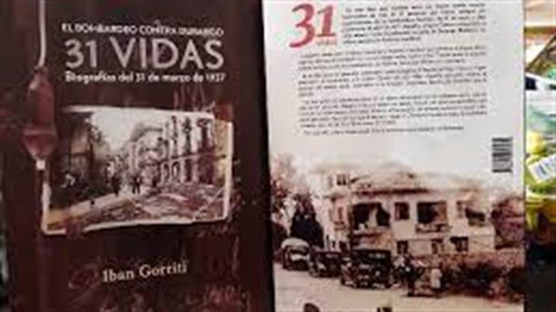 Iban Gorriti presenta "31 Vidas" libro de testimonios sobre el bombardeo de Durango (1937)                  