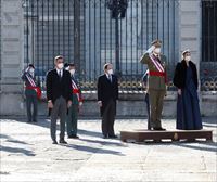Felipe VI recuerda a las víctimas de ETA durante la ceremonia de la Pascua Militar