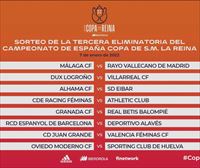 Racing Féminas - Athletic, Espanyol - Alavés y Alhama CF - Eibar, en octavos de la Copa de la Reina