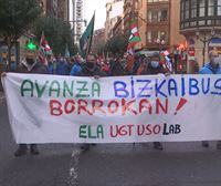 La plantilla de la concesionaria Avanza Durangaldea de Bizkaibus afronta hoy una nueva jornada de huelga