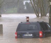 Desbordados varios ríos en Iparralde, aunque los daños han sido menores de lo esperado