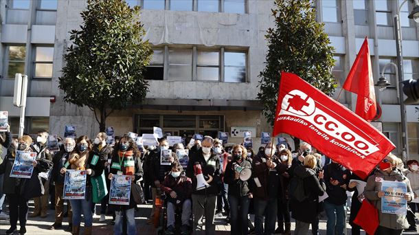Protestas del personal de Atención Primaria de Osakidetza. Foto de archivo: EFE