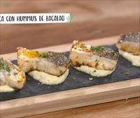 Carioca con hummus de bacalao