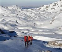 Advierten del riesgo del hielo en las montañas del Pirineo navarro este fin de semana