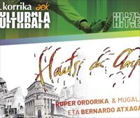 El espectáculo Hautsi da Anphora y las obras de teatro eRRe y Antigone, en Korrika Kulturala
