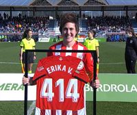 El Athletic homenajea a Erika Vázquez en Lezama