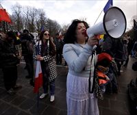 'Askatasunaren Karabanak' hiriko sarbideak blokeatzea eragotzi dute Bruselan