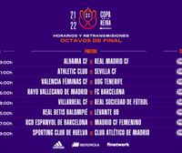 Erreginaren Kopako Athletic - Sevilla kanporaketa martxoaren 1ean jokatuko da; Vila-real - Reala, 2an