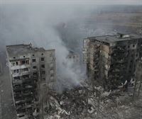 La destrucción de Borodyanka, a vista de dron