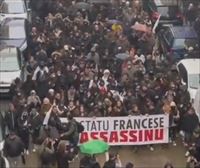 Milaka manifestarik protesta egin dute Korsikan, koman geratu den FLNCko preso baten aurkako erasoa salatzeko