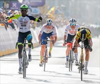 Biniam Girmay Hailu eta Elisa Balsamo, garaile Gante-Wevelgem klasikoan