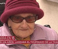 Vicenta Irurita, con 106 años, lanzará el txupinazo de las fiestas de la Txantrea