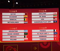 Composición de la fase de grupos del Mundial de Catar 2022