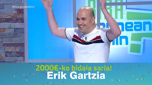 Erik Gartzia ospatzen
