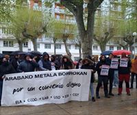 Convocan huelga en el sector del metal de Álava el 18, 24 y 26 de mayo