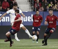 Osasunak galdu egin du Real Madrilen aurka (1-3), Sergio Herrera atezainak bi penalti gelditu dituen arren