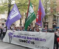 ELA, LAB y ESK convocan cinco jornadas de huelga en el sector de la limpieza de Bizkaia entre abril y mayo