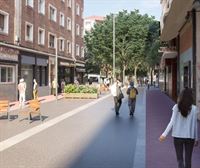 La calle Aldabe será a partir del año que viene un nuevo eje peatonal en el barrio de Coronación