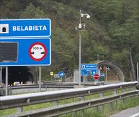 Abierta totalmente la A-15 tras finalizar las obras de renovación del túnel de Belabieta