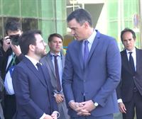 Primer encuentro entre Pedro Sánchez y Pere Aragonès en medio de la polémica sobre el espionaje
