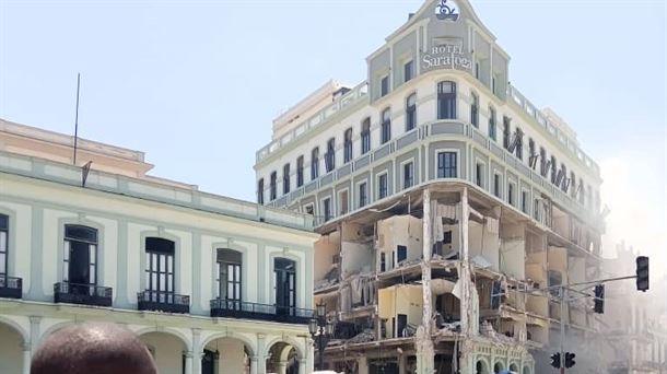 Una explosión destruye el hotel Saratoga, en La Habana