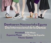 La Plaza Nueva de Gasteiz se convierte el domingo en un escenario urbano para celebrar el Día de la Danza