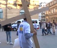 Impiden una protesta de la plataforma contra el aborto en San Sebastián