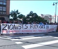 Los aficionados israelíes del Hapoel Holon queman banderas palestinas y causan daños materiales en Bilbao