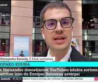 Julen Hernandez, youtuberra: Gazte asko deskonektatua sentitzen dira Europako instituzioetatik