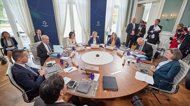 Imagen del G7 reunido en Berlín. Foto: EFE