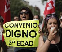 Trabajadoras y trabajadores de las residencias reclaman un convenio digno del sector en Navarra