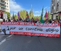 Primera jornada de huelga en el metal de Araba: Éxito para los sindicatos, fracaso para la patronal
