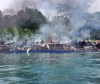Al menos siete personas han muerto en el incendio en un ferry en Filipinas