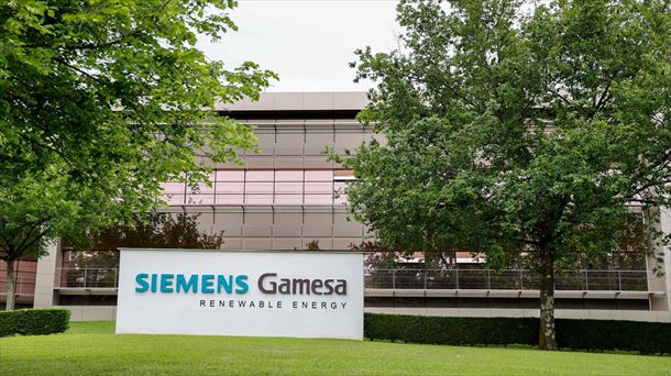 Imagen exterior de la planta de Siemens Gamesa en Zamudio. Foto: EFE. 