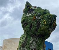 Puppy cambia sus flores por el 25º Aniversario del Museo Guggenheim