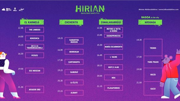 Cartel del festival Hirian 
